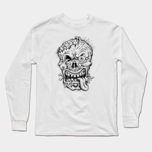 creepy zombie Long Sleeve T-Shirt